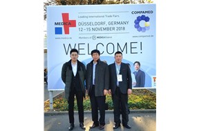 双鹰公司总经理戚大军率队参加2018年德国杜塞尔多夫国际医疗设备展会（MEDICA）
